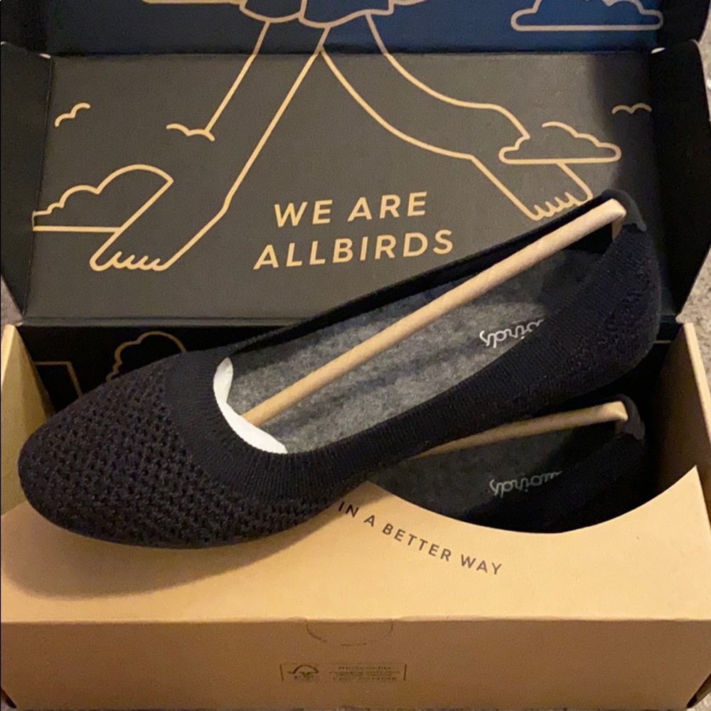 Allbirds Tree Breezers heathered black nwb 6.5